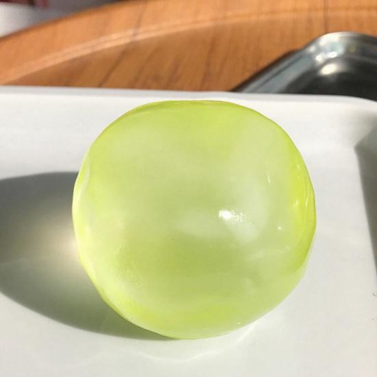 1/6 Peças Bola de Óleo de Coco Moldável para Apertar Alívio da Ansiedade Molde DIY Bola de Estresse Moldável Bola Transparente de Subida Lenta Elástica Brinquedo Sensorial Fidget