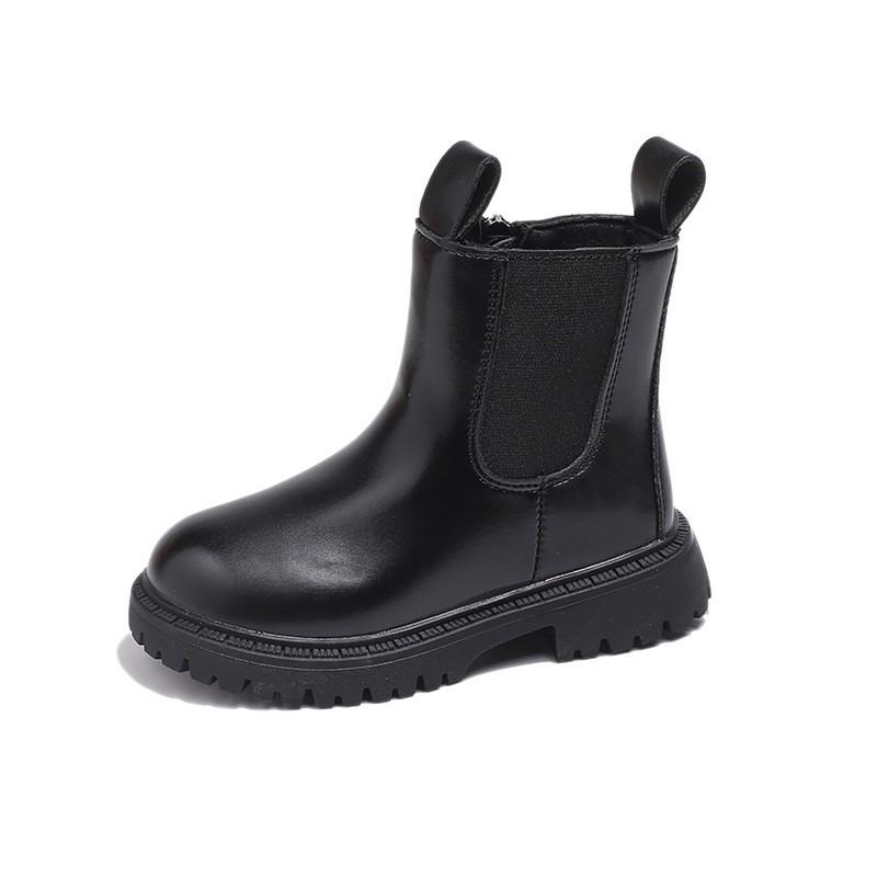 Kids British Style Martin Boots 2026 Girls Boys Neutral Leather Look Short Ages 4-12