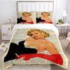 Marilyn Monroe Duvet Cover Soft Bedding Set with Pillowcases for Teens Single Double Queen King Size