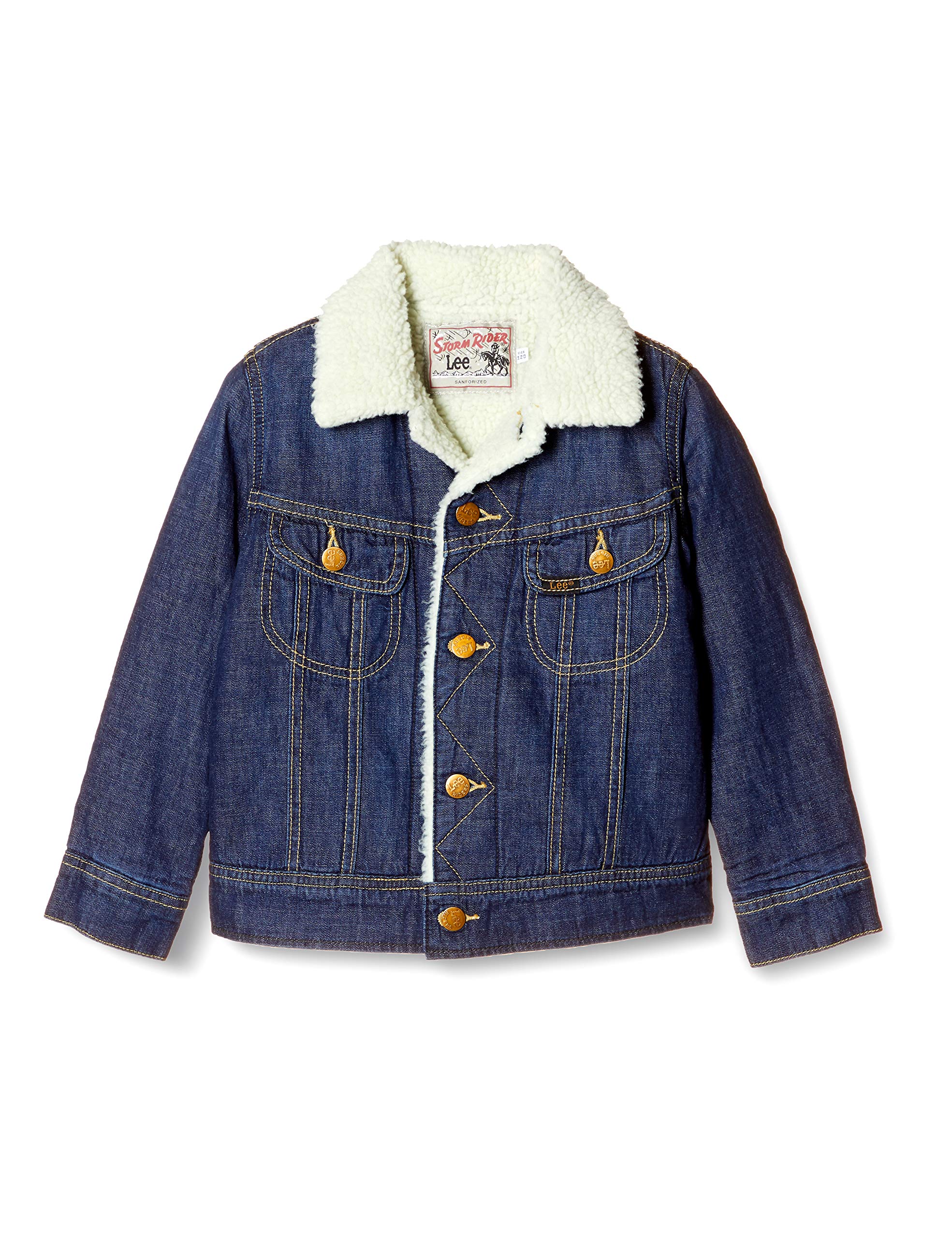 

Lee Denim Dark Size 130 Kids Jacket, Blue, темно-синий