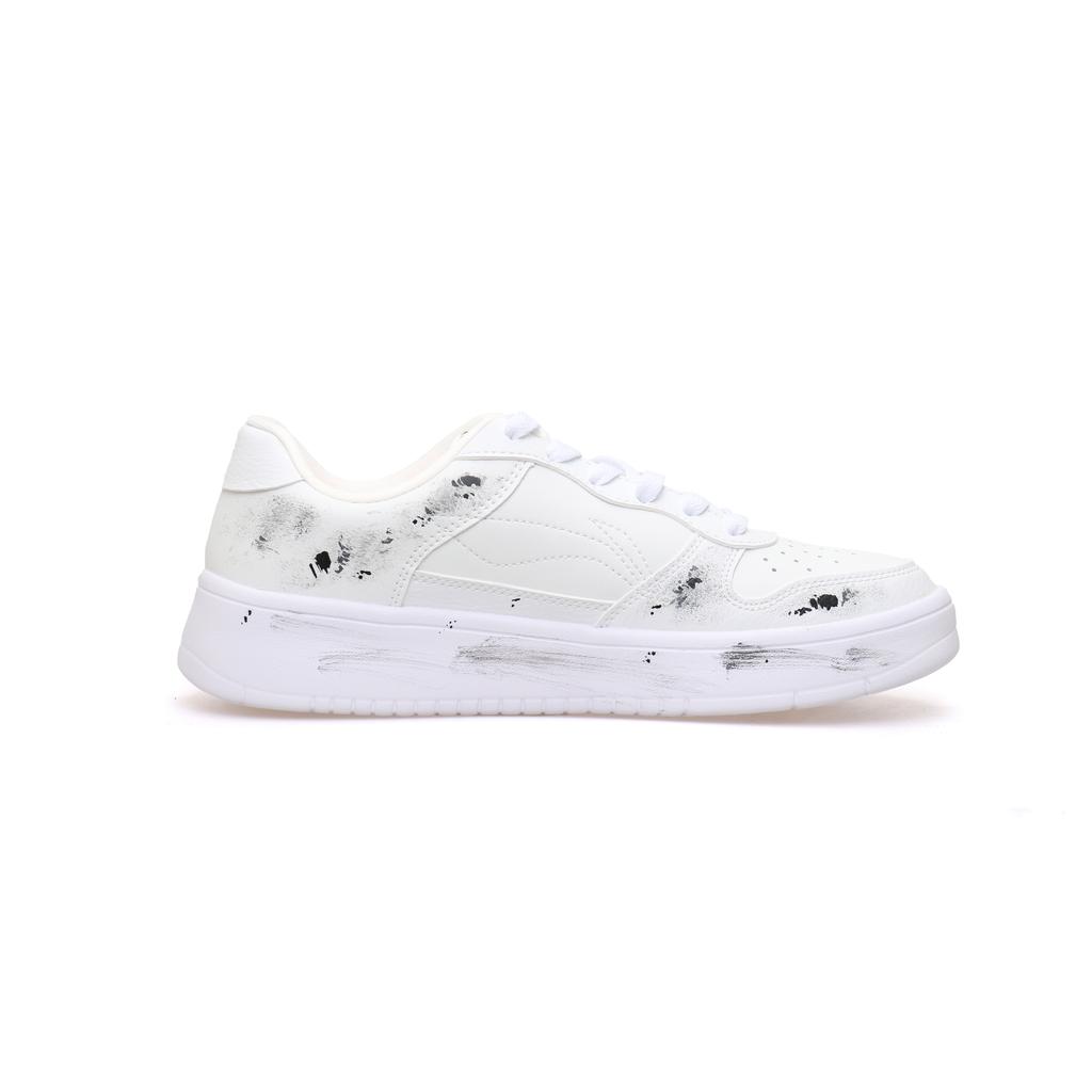 Li Ning Floating Boat Slip Resistant, Abrasion Resistant, Breathable Low top Skateboard Shoes Unisex White Black AGCS419-1(Team303-)