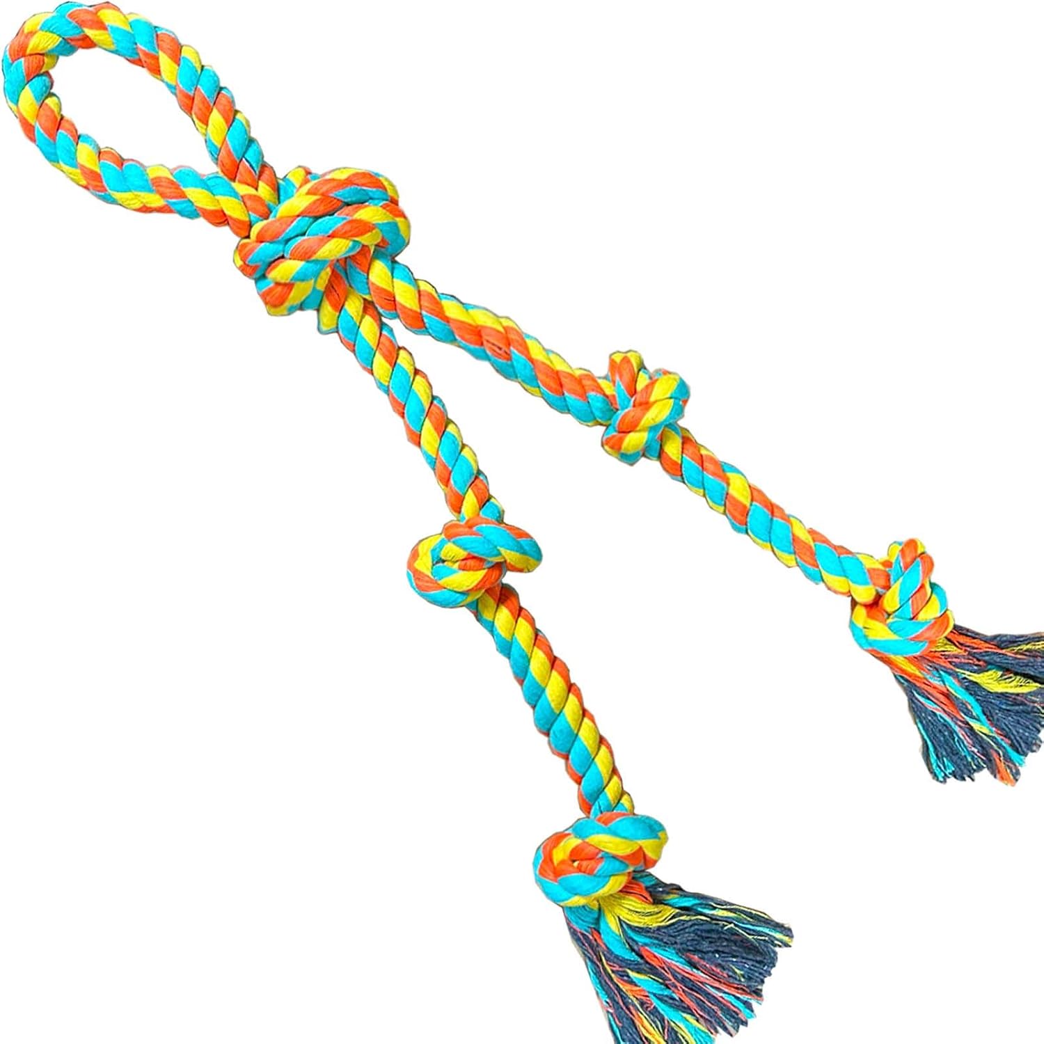 Extra Large Dog Tug of War Rope Toy for Aggressive Chewers Medium Large Breed Giant Chew Rope Puppy Teething Toys Indestructible Tug Rope Durable
