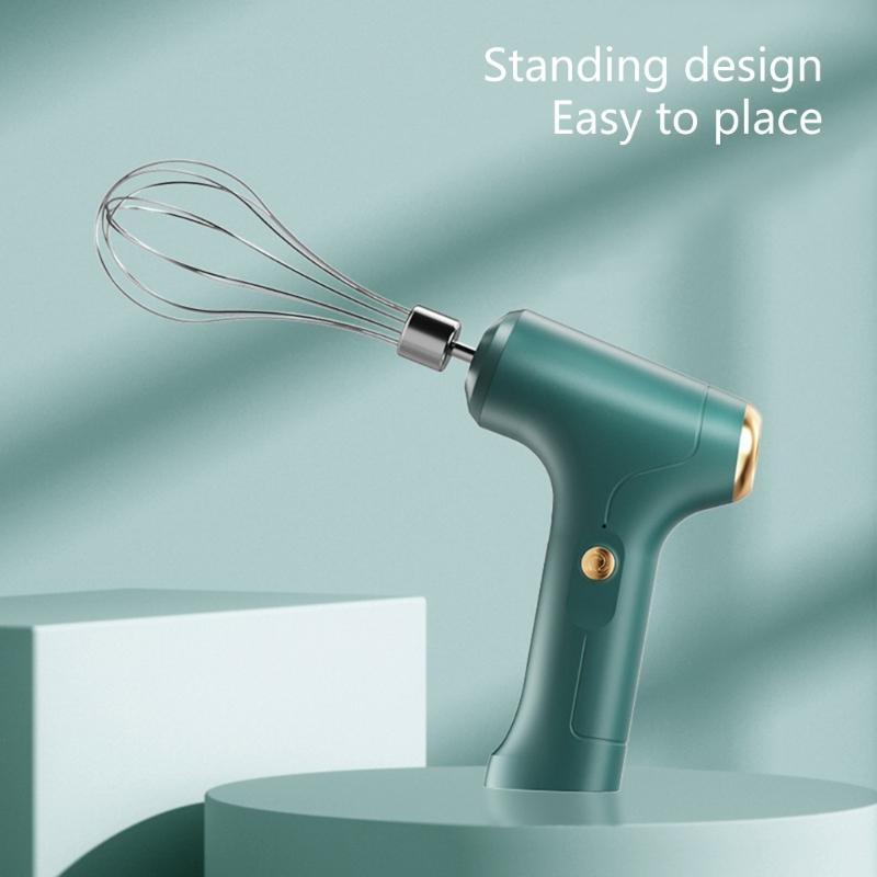 Multifunctional and Practical Hand Mixer Convenient Hand Mixer Electric Cordless 3 SpeedsDetachable Whisks Eggs Beater