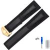 Cowhide Watch Strap 22mm Wristband For Tag Heuer Carrera Diving Monaco F1 Fiyta Tissot Watch Band Red Stitches Leather Bracelet