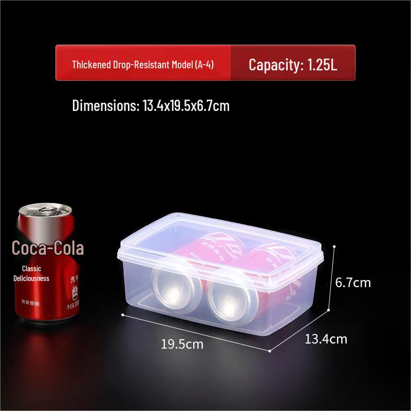 ZISIZ Commercial Refrigerator Plastic Food Storage Container