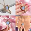 In Spired Heart Shaped Necklace With Copper Material And Rhinestone Accents For Daily Wear