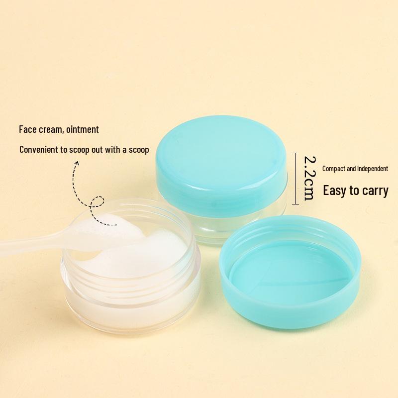Set Portatile di 7 Flaconi Ricaricabili da Viaggio: Include Flaconi Spray, Contenitori per Lozioni e Creme per i Prodotti Essenziali per la Cura della Pelle
