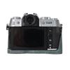 Litchi Pattern PU Leather Camera Half Case for Fujifilm XT50 Fuji X-T50 Bottom Battery Opening Magnetic Cover
