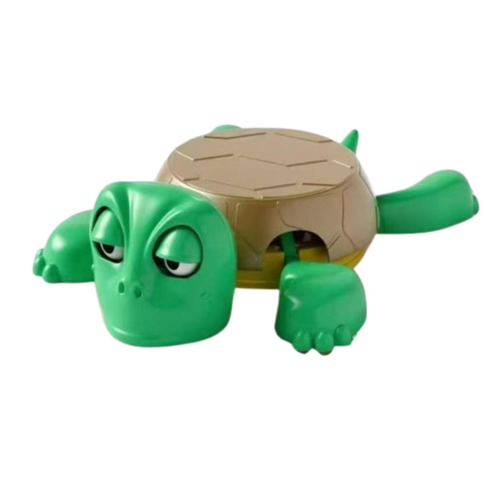ABS Panicked Turtle Coaster Press Turtle Base Cup Mat Fun Turtle Cup Pad Quirky Toys Kids Gifts зелёный