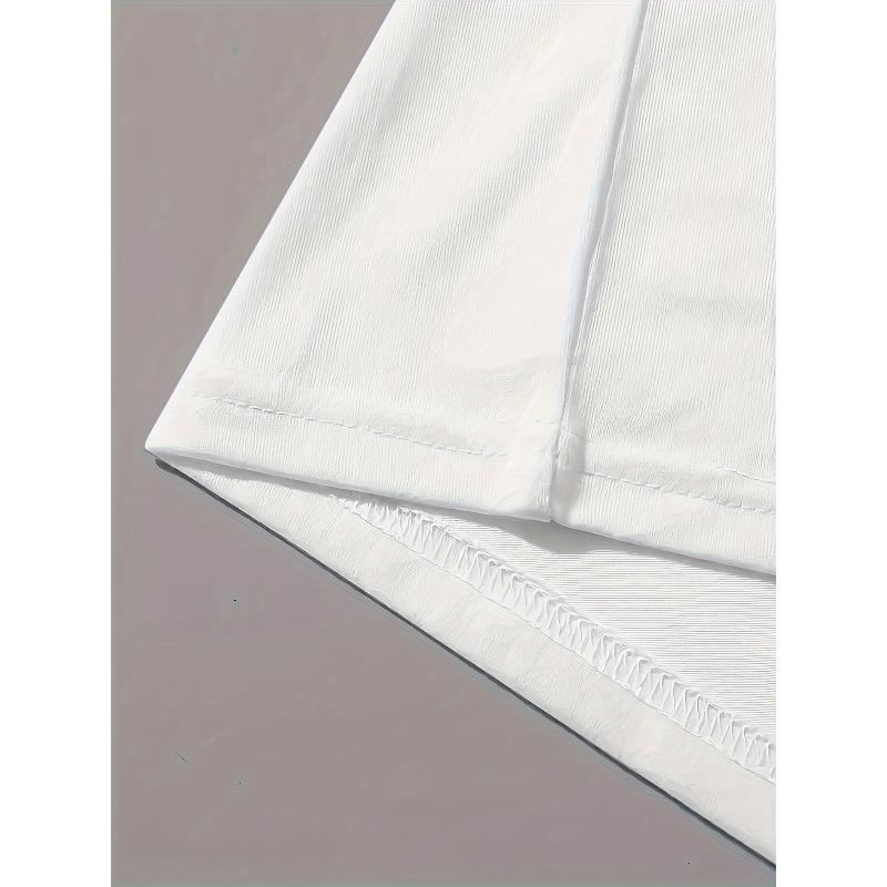 European Size Women's T-Shirt with Bunny Ears and Bow Decoration, Wooden Cross Print Round Neck Short Sleeve Top for Spring, Summer