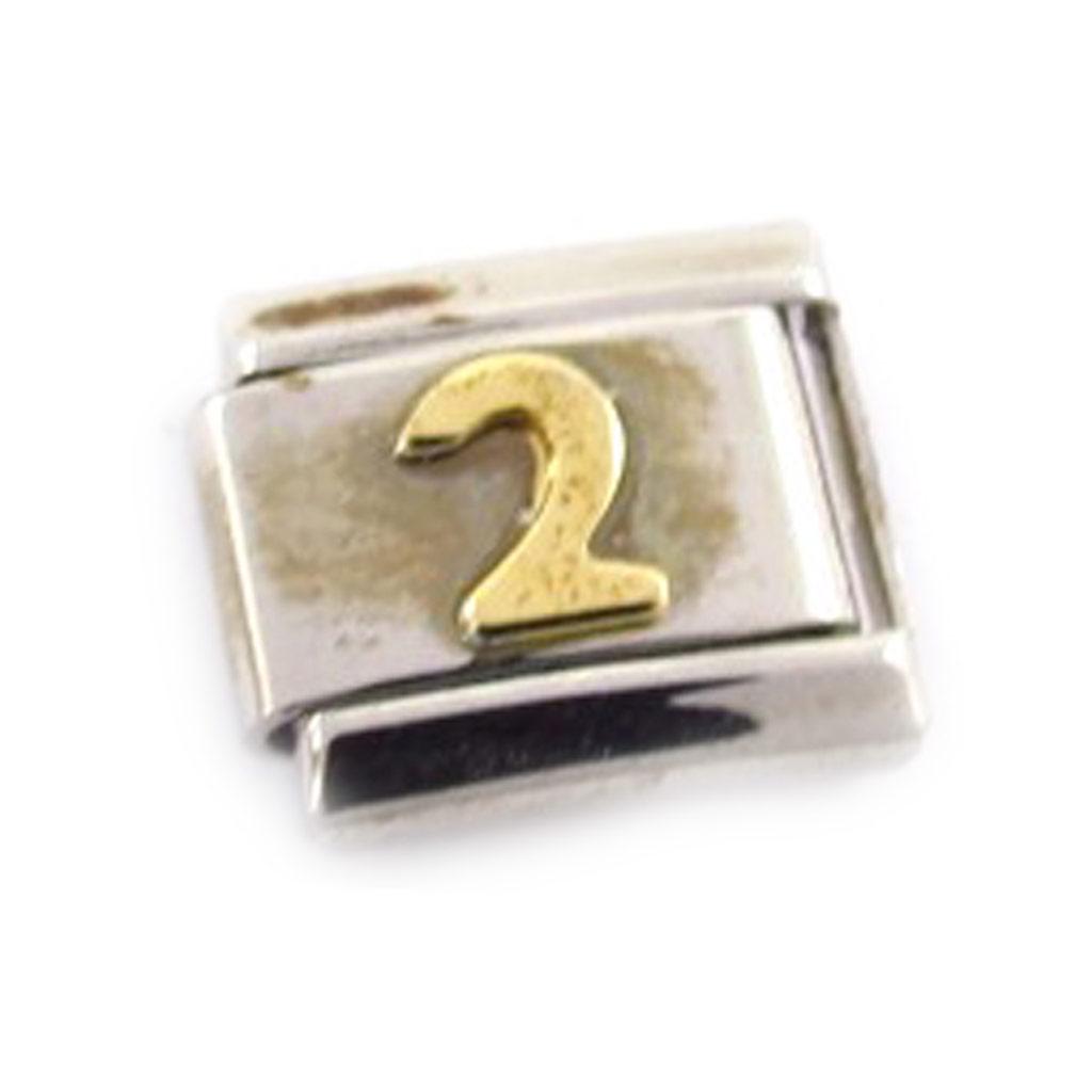 Les Trésors De Lily [C6008] - Gold 'Number 2' Mesh