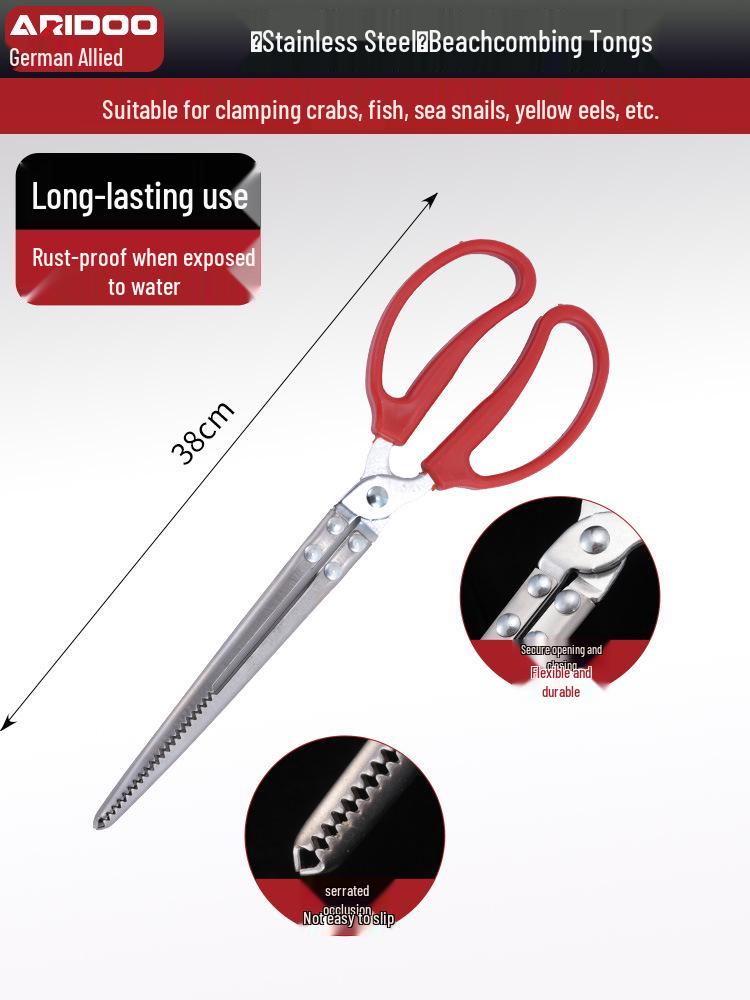 Tide-Chasing Tool Kit: Children's and Adults' Seaside Sand and Clam Digging Set with Shovel and Clips