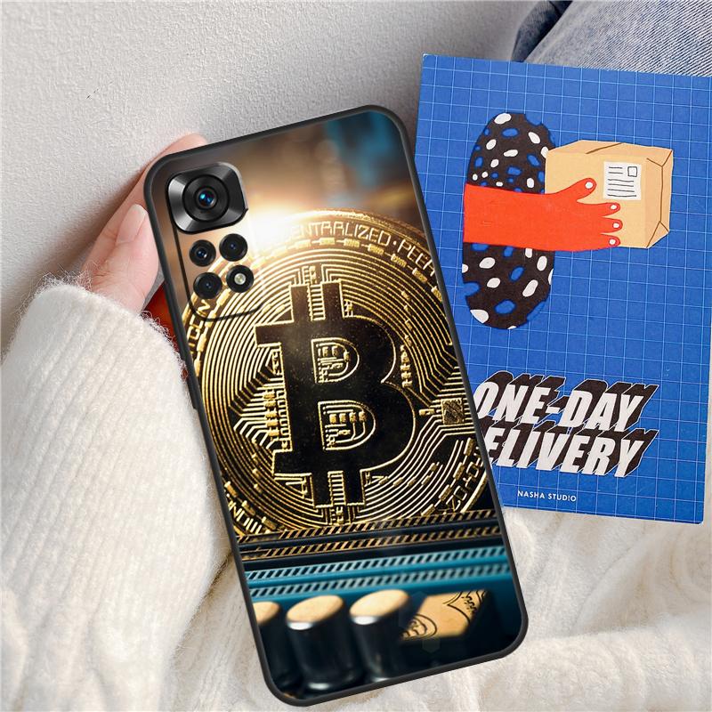 Bitcoin BTC Funda For Xiaomi Redmi Note 11 9 10 12 13 14 Pro 9S 10S 11S 12S Redmi 13C 10C 12C 14C Case