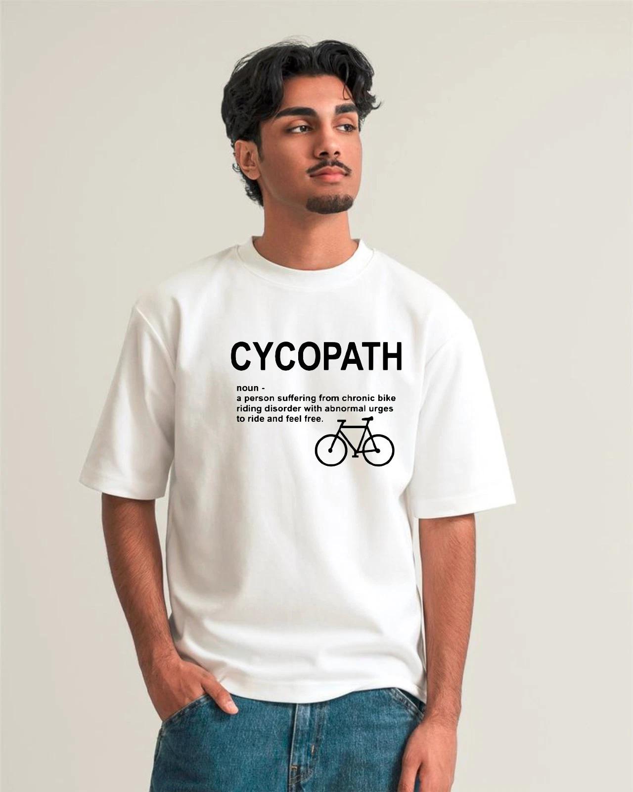 

Cycopath Defination T-Shirt, Funny Cycling Gift Biker Mountain Biking Men s Tee XL