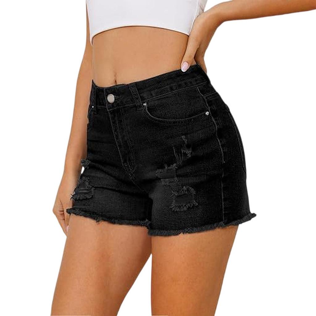 Women's Denim Classic Versatile High Waist Fashionable Shorts
