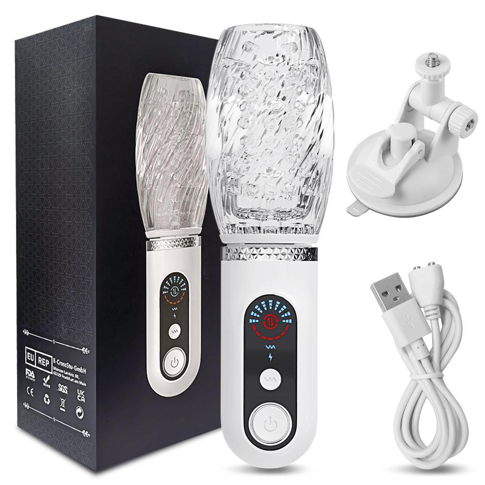 Automatic Masturbator For Men Telescopic Rotating Vibrating Blowjob Vagina Masturbation Cup Sex Toys For Male Adult Goods