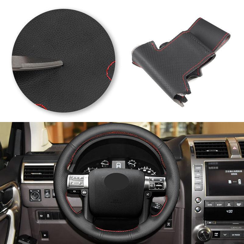 Hand-stitched Car Inner For Lexus GX450 GX460 GX400 2014 2015 2016 2017 2018  Accessories Steering Wheel Cover Trim