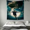 Kylian Mbappé Vibes  Wall Hanging Printed Fabric Blanket Decorative Tapestries for Bedroom Living Room Home Decor
