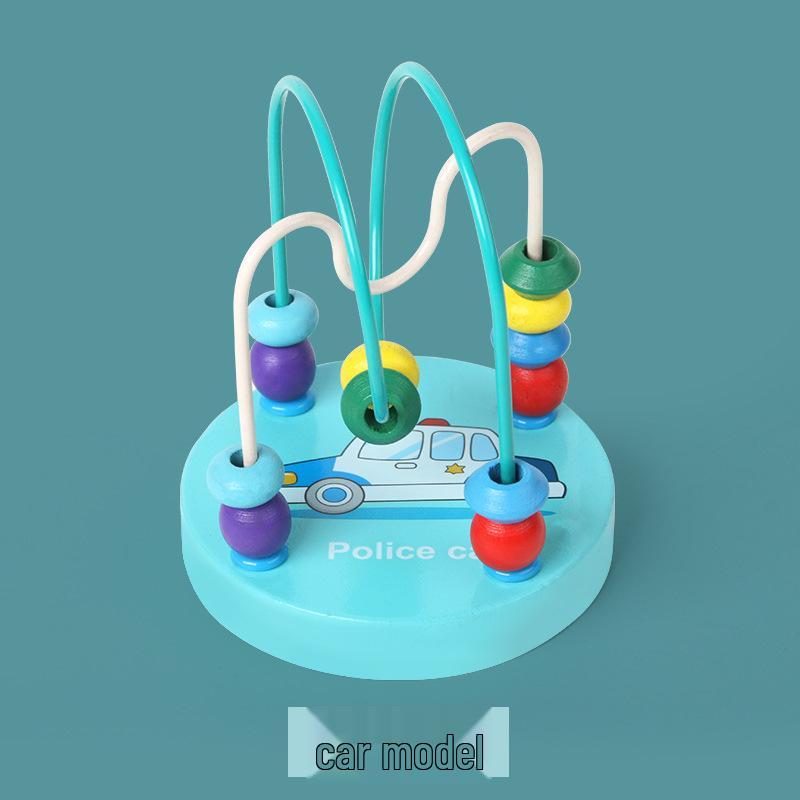 Animal Cartoon Wooden Bead Maze - Educational Toy for Kindergarten Children