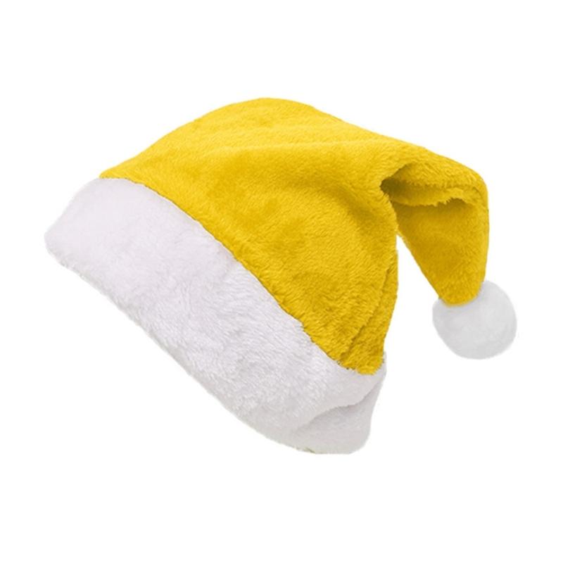 Party Hat MerryChristmas Plush Hat for Festival Family Gathering PartyFavor Props Hat Holiday Cap Decorative Santa Hat