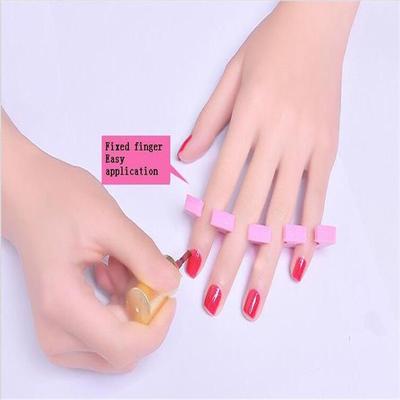 20pcs Professional Nail EVA Foam Pillow Art Finger Nail Form Cushion Rest Manicure Separator Tool
