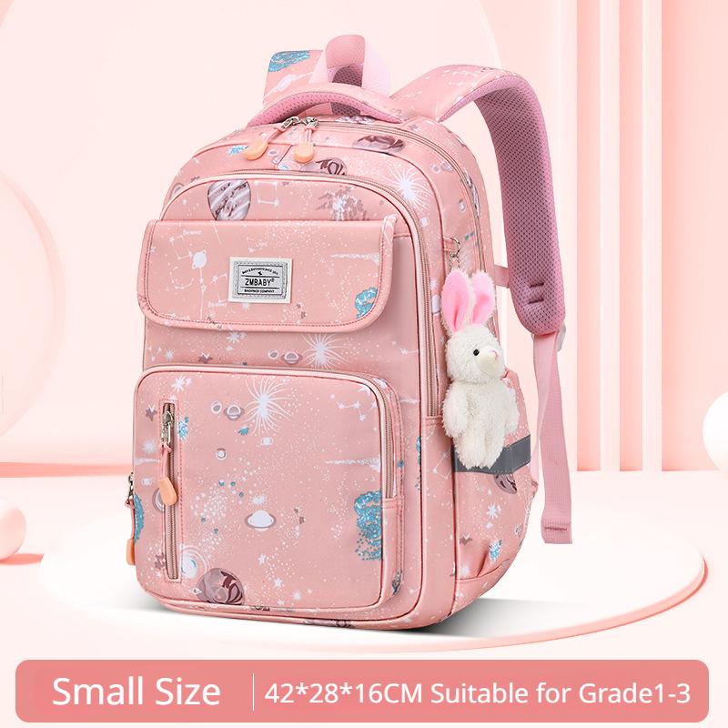 Nylon Waterproof Schoolbags for Girls Elementary School Students Grade 1 3 6 Cute Light Casual Backpack Spine Protaction Book Bag