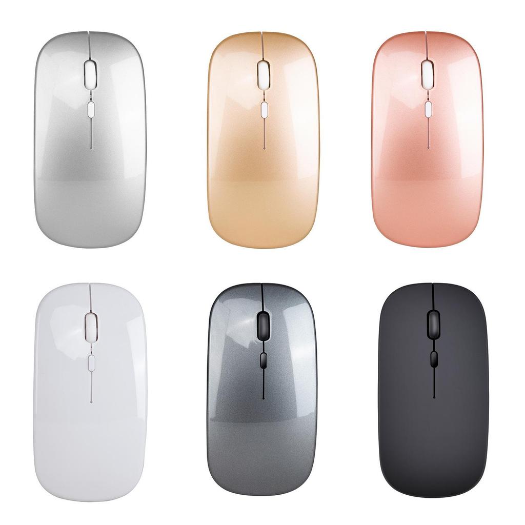 Wireless Rechargeable Mouse for Laptop Computer PC Slim Mini Noiseless Cordless Mouse 2.4G Mice for Home/Office