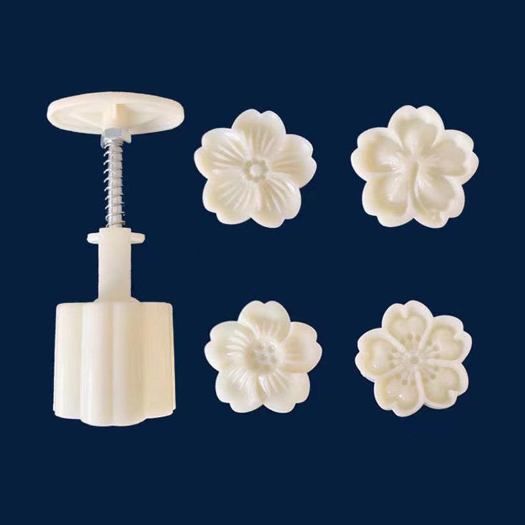 Łatwe w użyciu foremki do ciastek księżycowych w kształcie kwiatów Piękna forma do ręcznego robienia ciastek księżycowych Kwiatowe foremki do ciastek księżycowych Prasa dla entuzjastów pieczenia