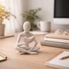 Abstract Reader Sculpture Ornament Mini Reading Figure Ornament  Living Room