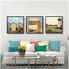 Landscape Love Dogs Pet Canvas Wall Art Paintings Posters and Prints Pictures Living Room Home Decor Vintage Nordic Abstract