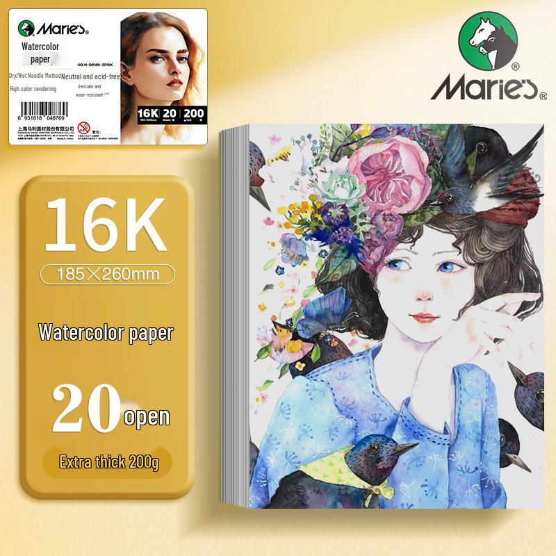 Colección de Libros de Boceto 8K, Gouache 4K, Acuarela Octavo 16K y Papel Grueso para Dibujo