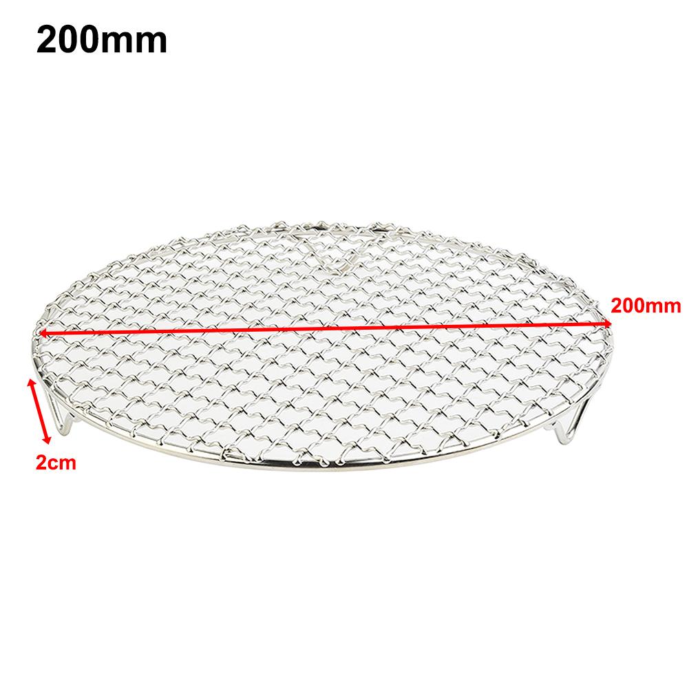 Round Cooling Baking Rack 304 Stainless Steel Wire Oven Grill Sheet Grid Baking Tray For Biscuit/Cookie/Pie/Bread/Cake Baking Ra