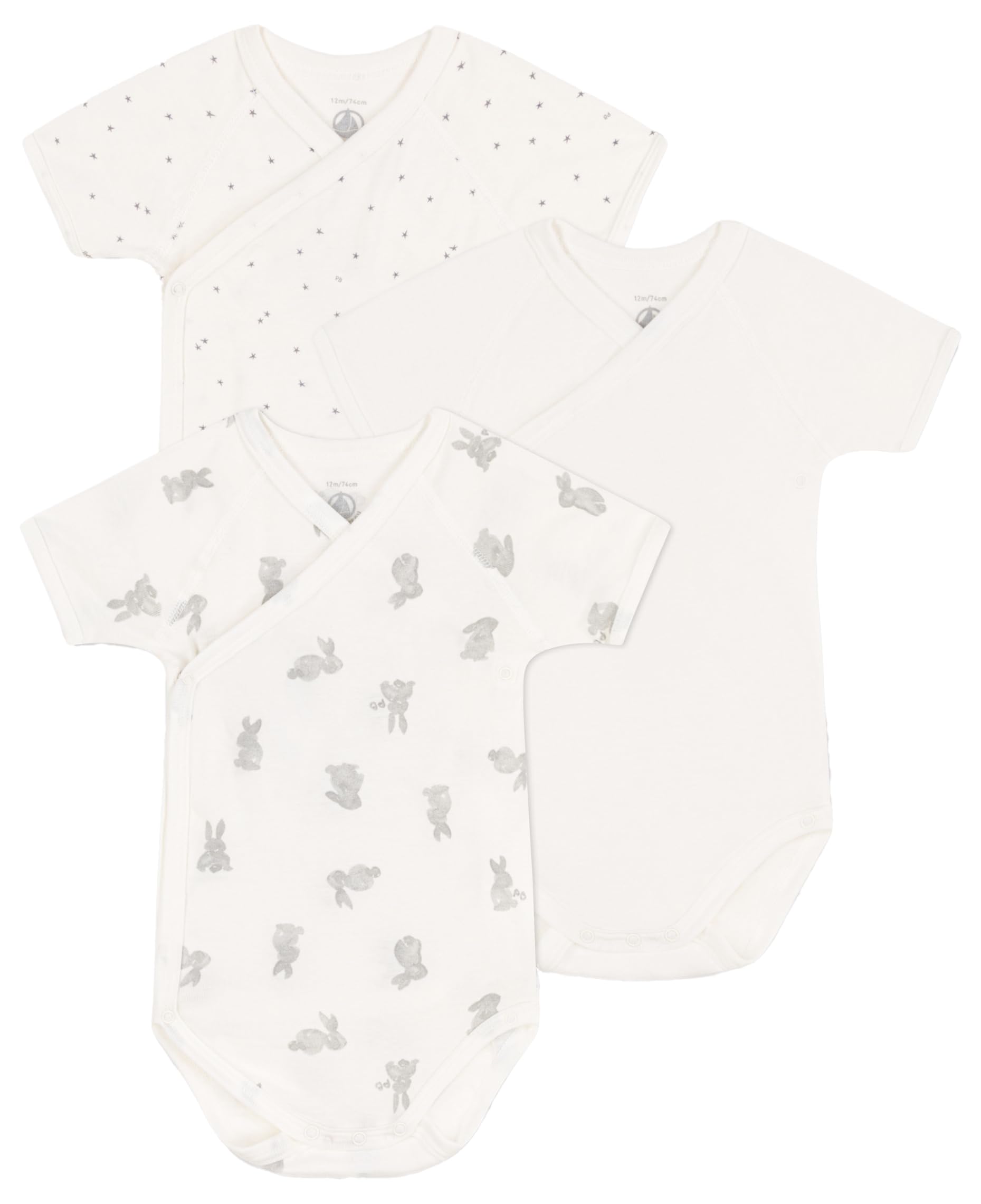 

Комплект из 3-х боди с короткими рукавами A0AV0 Multicolor 1 6 месяцев 67 см [Petit Bateau]