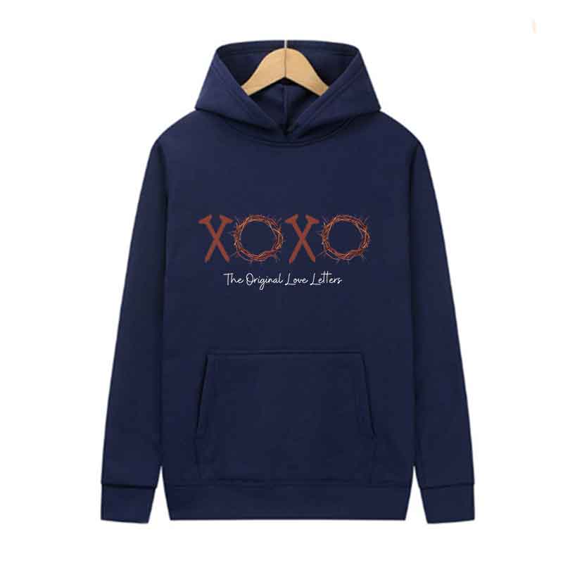 Polyester fleece Hooded Pullover Street Trends Casual Hooded Shirt Fashion Unisex Sports Clothing letter pattern Men Women Top