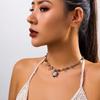 Boho Kpop Colorful Irregular Natural Stone Hollow Star Pendant Choker Necklace Women Goth Beads Chain Y2K Jewelry Accessorie New