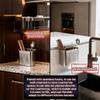 Stainless Steel Chopstick Holder With Drainage Anti-Mold Wall-Mounted Kitchen Storage Box
