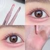 Matte Pink Lying Silkworm Pen Double Head Sickle Eyeliner Lying Silkworm Waterproof Natural Glitter Eyeshadow Contouring Make Up