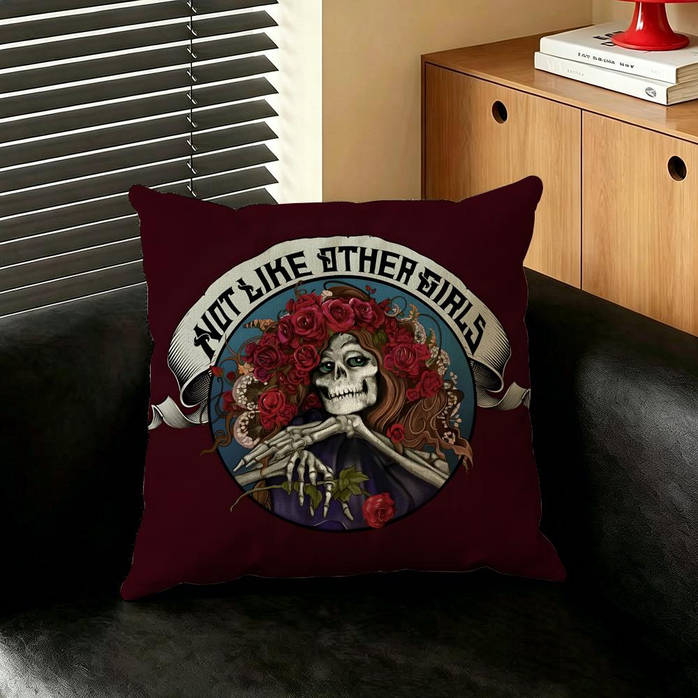 Band GGratefulDDead Cushion Cover Creative  pillowcases for interior decoration office living room home Car hot