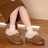 Bag Heel Cotton Shoes for Women In Autumn and Winter, Warm Home, Thick Soled Plush Cotton Slippers for Women Wearing Snow Boots