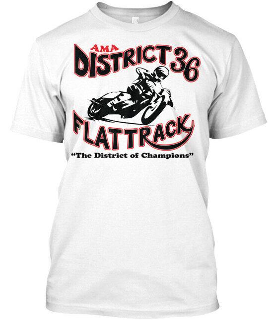 District 36 Flattrack Racing Champions Ama Of T-Shirt Made in USA Size S to 5XL 2XL