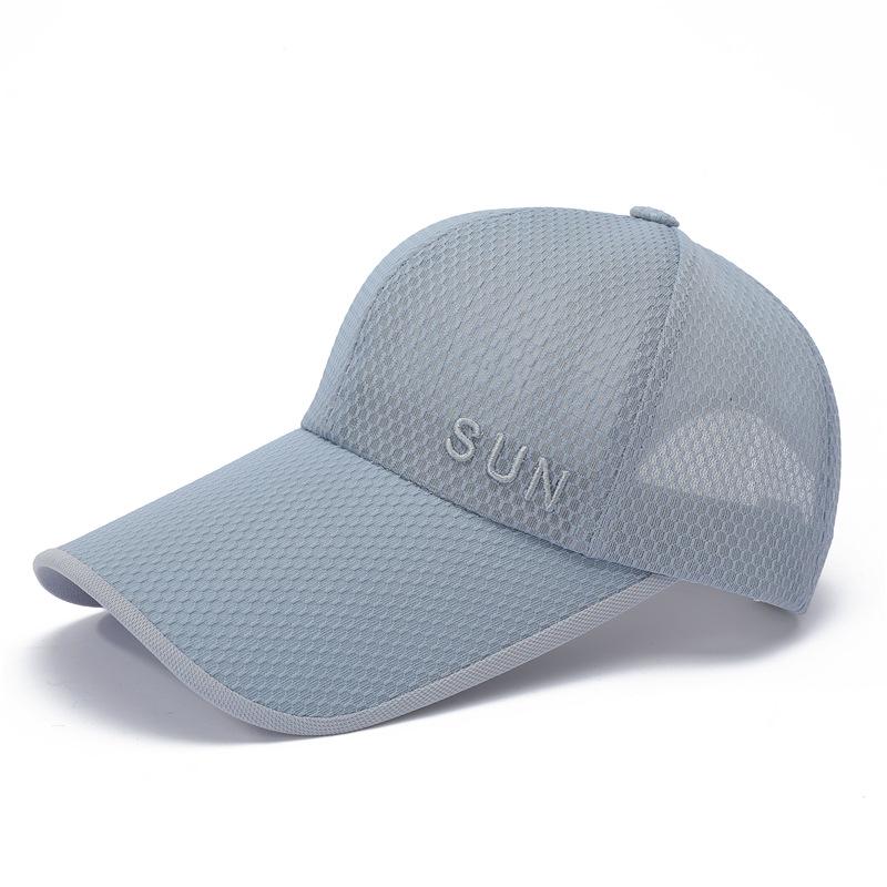 Summer Extended Brim Sun Hat Men And Women Outdoor Mesh Sunscreen Sun Hat Breathable Baseball Cap Cool Cap Cap Cap