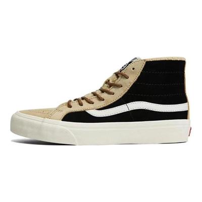 Sk8 Hi Sf Retro Color Block Durable Shock Absorption Low Top Canvas Shoes Unisex Sneakers Black Brown VN0A4BX6Y3U
