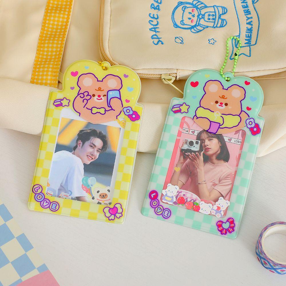 With Chain Kpop Card Binder Kpop Photocards Holder 3 Inch Photo Album Idol Photo Card Sleeves
