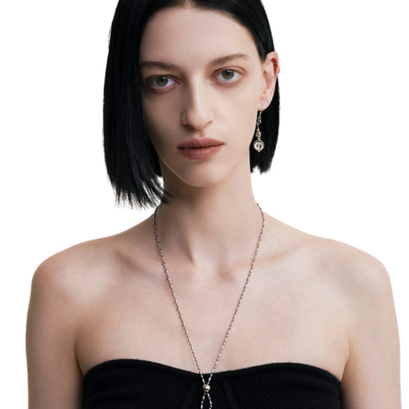 

Dazzling Club Crystal Bubble Drop Necklace m