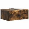 Wall Mounted Nightstand Smoked Oak 49 x 34.5 x 20 cm