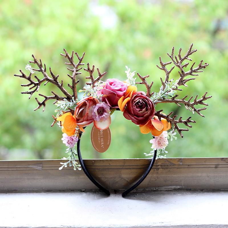 Christmas Decoration Women's Hair Rim, Women's Antlers Headband, Girl's Accessories, Women's Hair Band