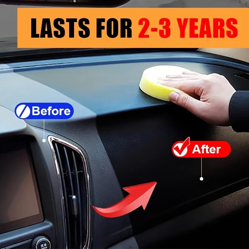 Bil Plaståterställare Tillbaka Till Svart Glans Auto Interiör Läder & Panel Förnyelse Vax Beläggningsmedel Autopolish Och Reparationsbeläggning