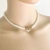 Japanese and Korean Ins Niche Simple Short Collarbone Chain Elegant Accessories Women, Fashion Temperament OT Buckle Flower Pearl Necklace