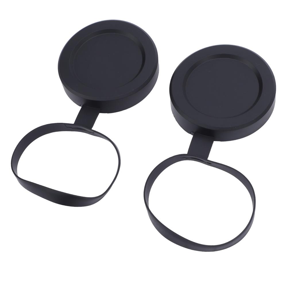 2Pcs Objective Lens Caps Rubber Protective Snug Fit Telescope Lens Cover for ID 61 To 64mm Monocular Binocular