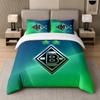 3Pcs Bedding SetBorussia Mönchengladbach Soft Bed Sheet and Two Pillowcases Home Bedroom Decor